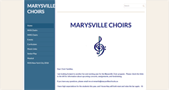 Desktop Screenshot of marysvillechoirs.com